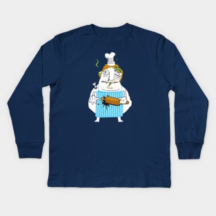 Master Chef Zombie Kids Long Sleeve T-Shirt